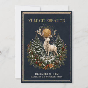 Convite Personalizado de Yule para o Solstício de