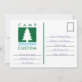 Convite Personalizado do acampamento