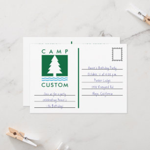 Convite Personalizado do acampamento
