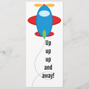 Convite personalizado do aniversário do avião