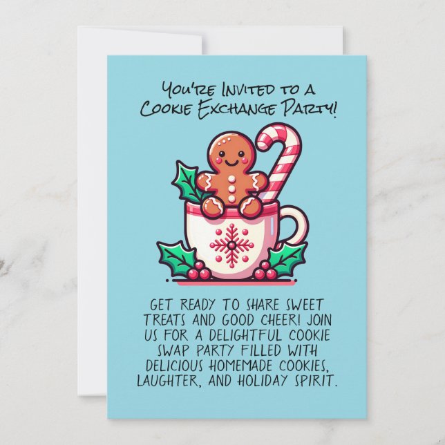 Convite Personalizado do Grupo de Bolachas de Natal Editáv (Frente)