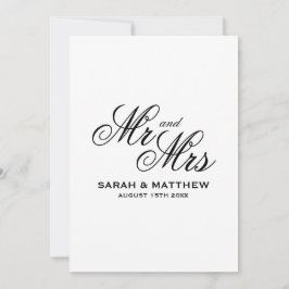 Convite personalizado do logotipo do casamento do