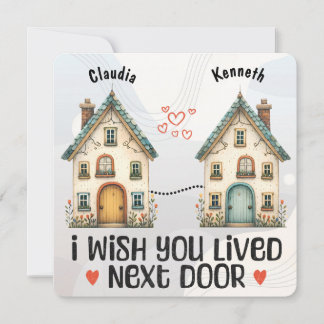 Convite Personalizado Eu Desejo Que Vivas Na Próxima Porta