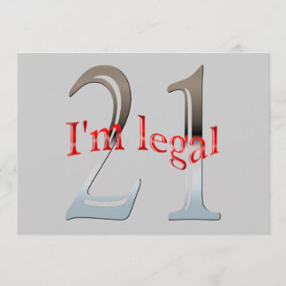 Convite Personalizado eu sou partido de aniversário de 21