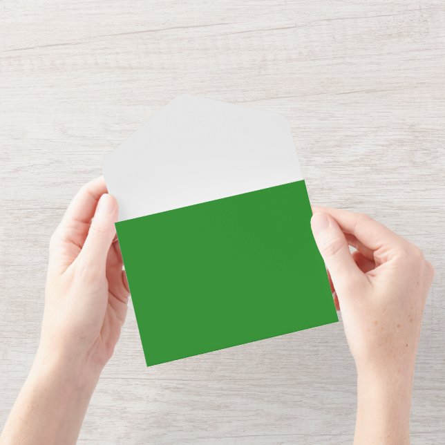 Convite Personalizado Floresta Verde e Branco Tudo (Abertura)