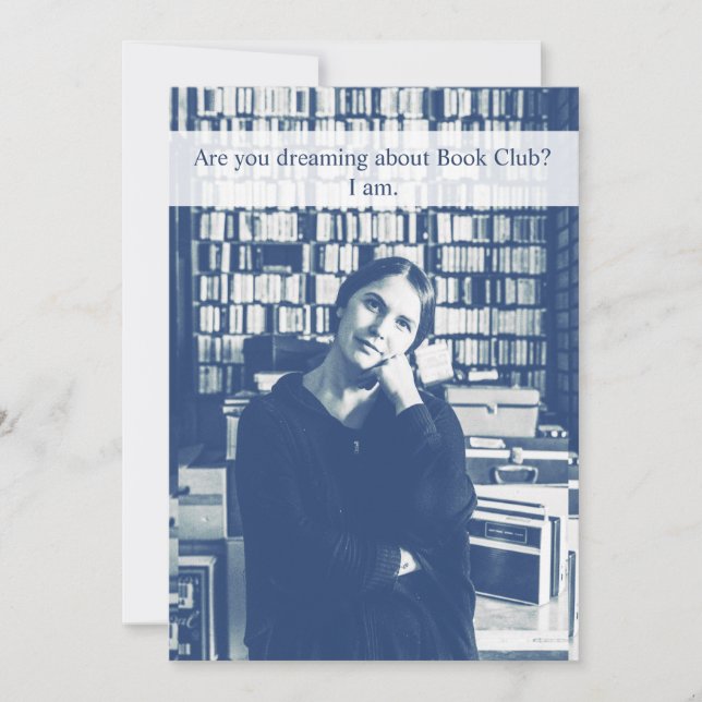 Convite Personalizado Funny Club de Livros (Frente)