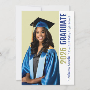 Convite Personalizado Graduado Afro-Americano 2026