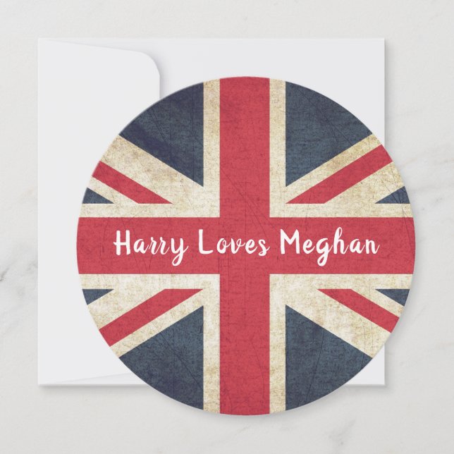Convite Personalizado Harry Ama Meghan Casamento R (Frente)