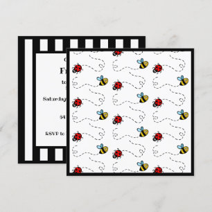 Convite Personalizado Ladybird e Bumblebee