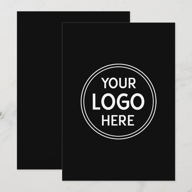 Convite Personalizado, Moderno, Na moda, Monocromo, Código (Frente/Verso)