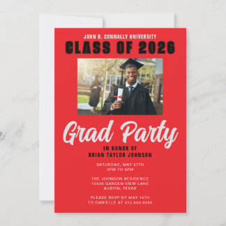 Convite Personalizado Moderno para Graduados