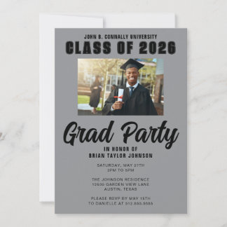 Convite Personalizado Moderno para Graduados