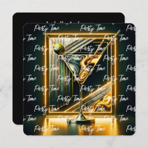 Convite Personalizado Neon Time do Partido Popular