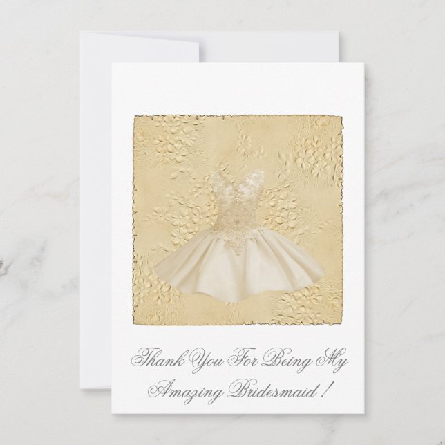 Convite Personalizado Obrigado por ser minha madrinha (Frente)