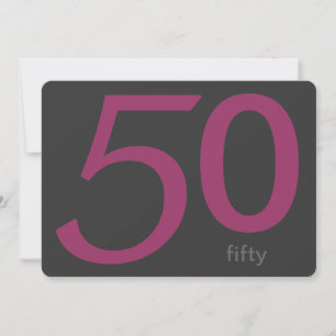 Convite Personalizado para 50.o Aniversário do Car