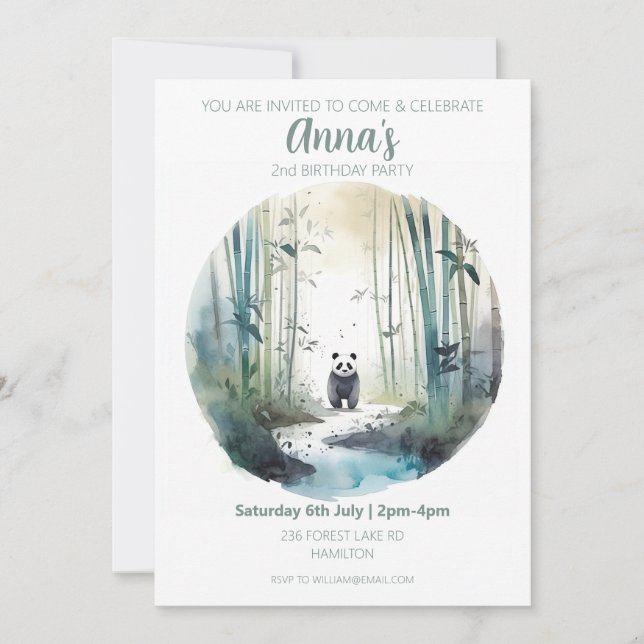 Convite Personalizado para Aniversário de Crianças (Frente)