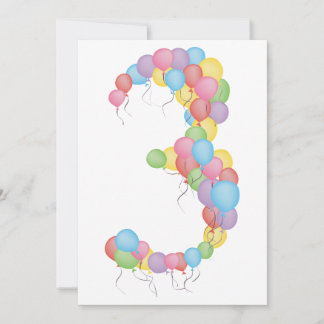Convite Personalizado para Balões de aniversário d