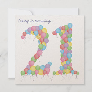 Convite Personalizado para Balões de Partido anive