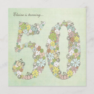 Convite Personalizado para Blooms Verdes da Festa 