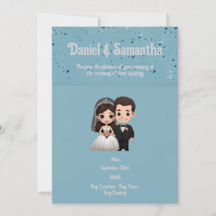 Convite personalizado para casamento de fotos