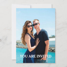 Convite personalizado para casamento de fotos com