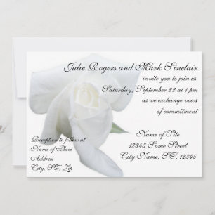 Convite Personalizado para Casamento Formal de Ros