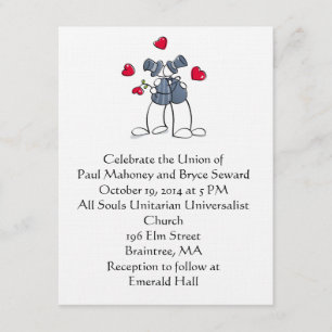 Convite Personalizado para Casamento gay de Grupos