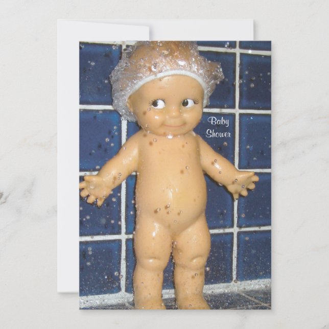 Convite personalizado para Chá de fraldas para Men (Frente)