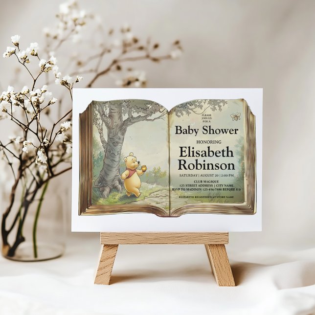 Convite Personalizado para Chá de Urso de Teddy (Criador carregado)