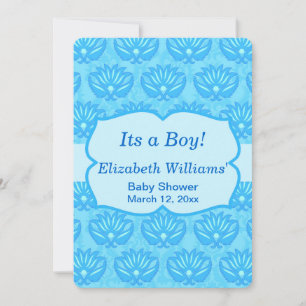 Convite Personalizado para Chá do Baby Boy Blue Da