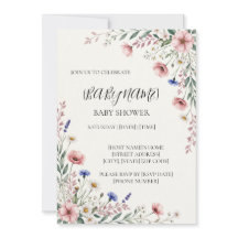 Convite Personalizado para Chás de Bebê com Tema d