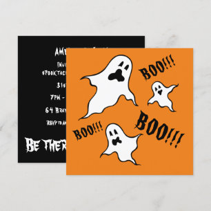 Convite Personalizado para Fantasmas de Halloween