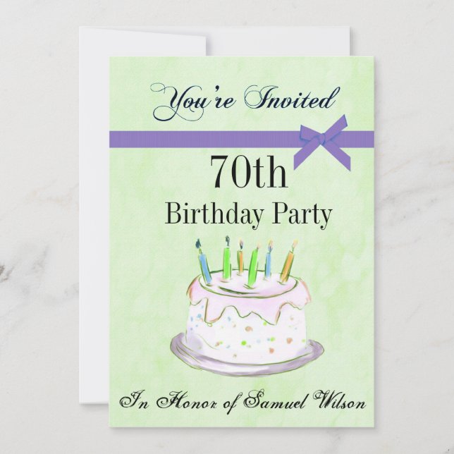 Convite Personalizado para Festa de Aniversário de (Frente)