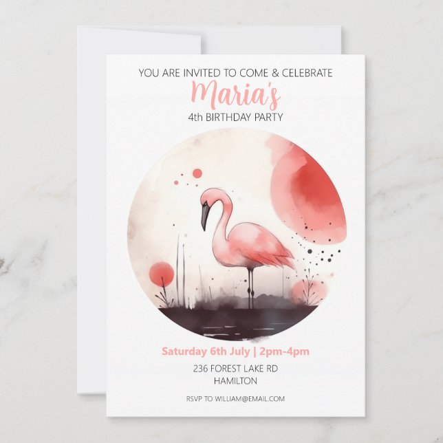 Convite Personalizado para Festa de Aniversário de (Frente)