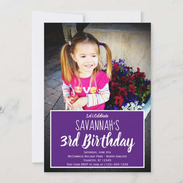 Convite Personalizado para Festa de aniversário Pe (Frente)