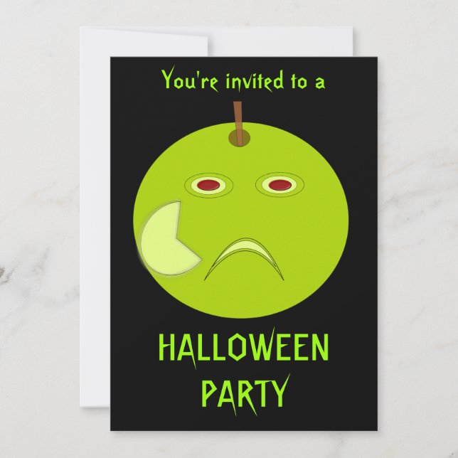 Convite Personalizado para Festa de Halloween com  (Frente)