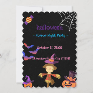 CONVITE PERSONALIZADO PARA FESTA DE TERROR NOTURNA