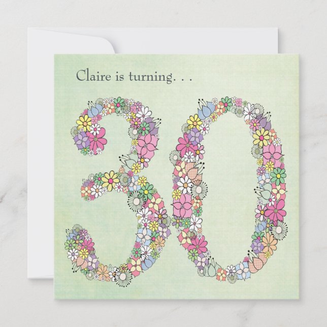 Convite Personalizado para Festas de aniversário S (Frente)