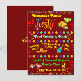 Convite Personalizado para Fiesta em Família