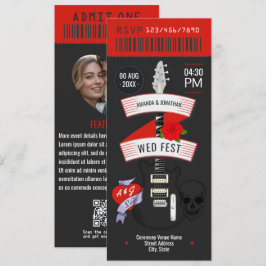 Convite personalizado para ingresso no Rock n' Rol