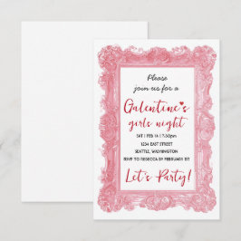 Convite Personalizado para Noite das Meninas Galen