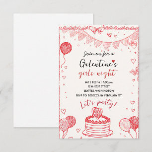 Convite Personalizado para Noite das Meninas Galen