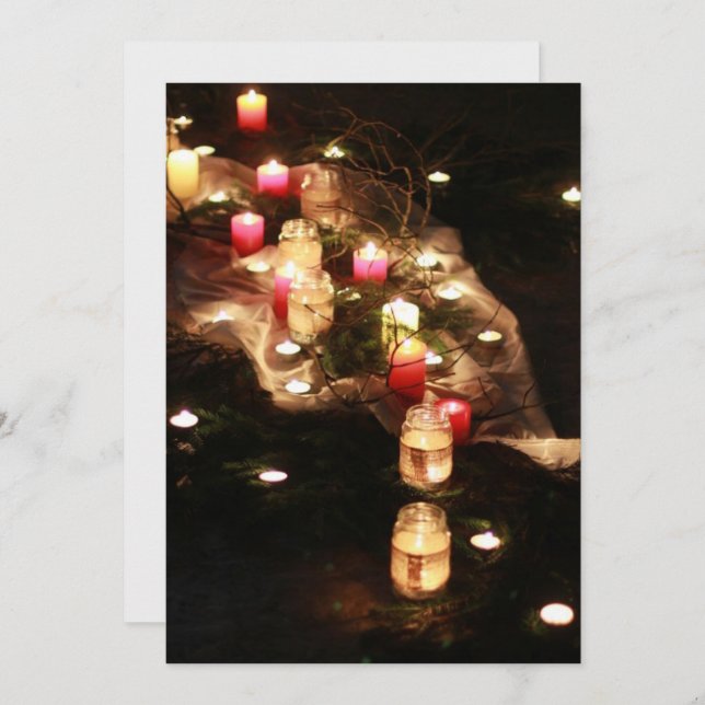 Convite Personalizado para Noite Mágica à Luz de V (Frente/Verso)