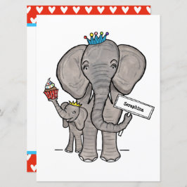 Convite Personalizado para o Aniversário do Elefan