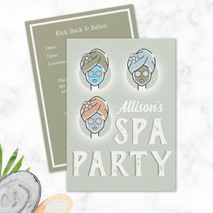 Convite Personalizado Para O Dia Do Spa - Festa de
