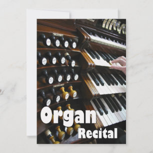 Convite Personalizado para Recital de Órgão Órgã