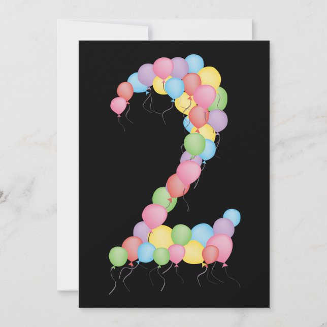 Convite personalizado para segundos aniversários d (Frente)