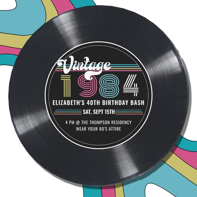 Convite Personalizado Qualquer Idade de Imagem Personaliza (Criador carregado)