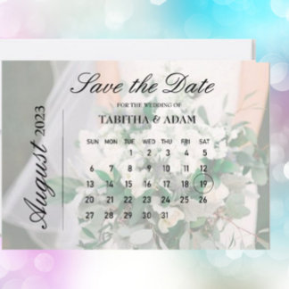 convite personalizado "salvar data" do calendário