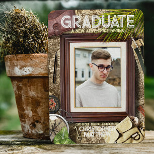 Convite Personalizar Anúncios de Graduação do Adventurer